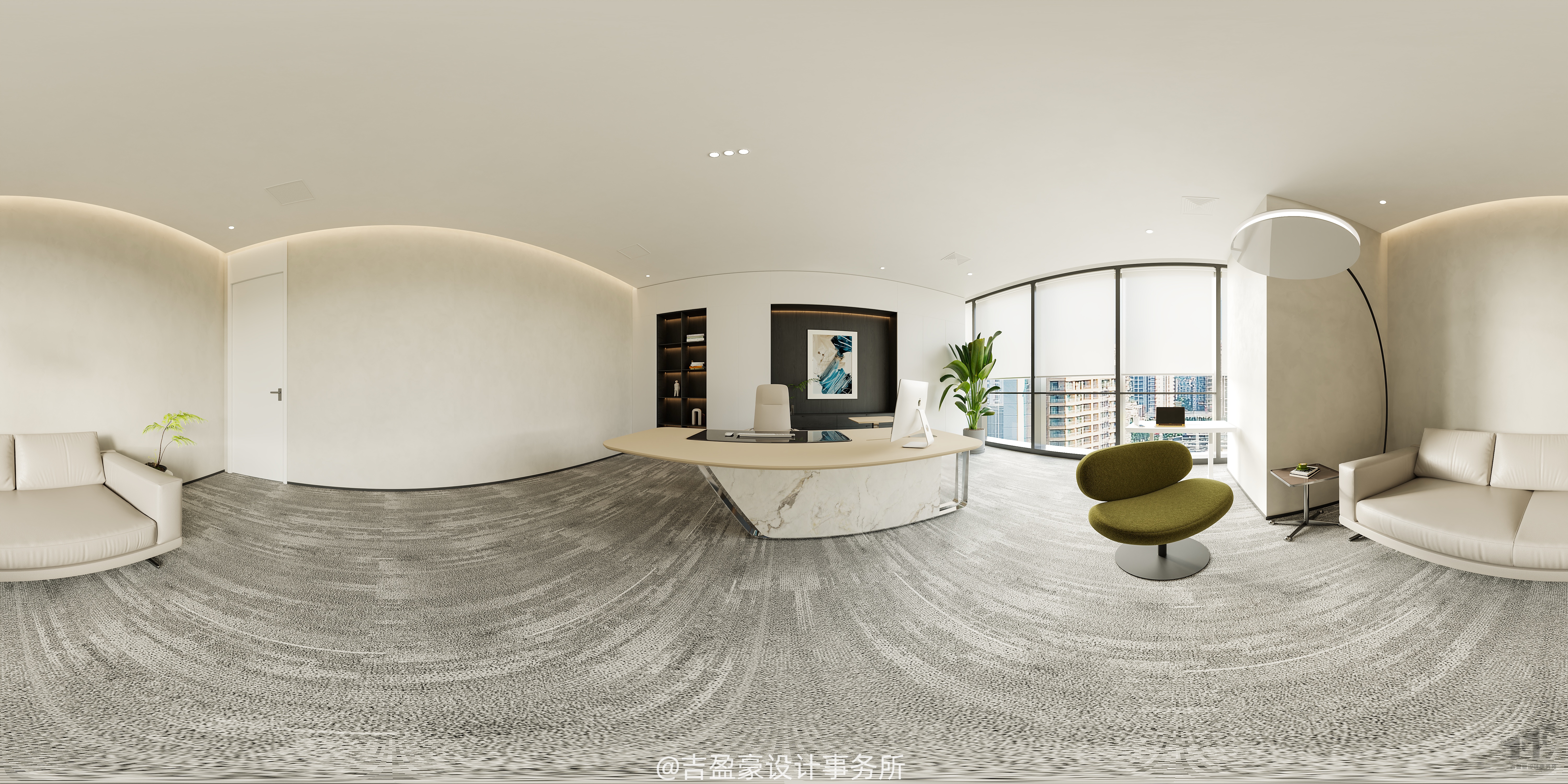 高效办公空间的美学重构与商业格局的彰显-6