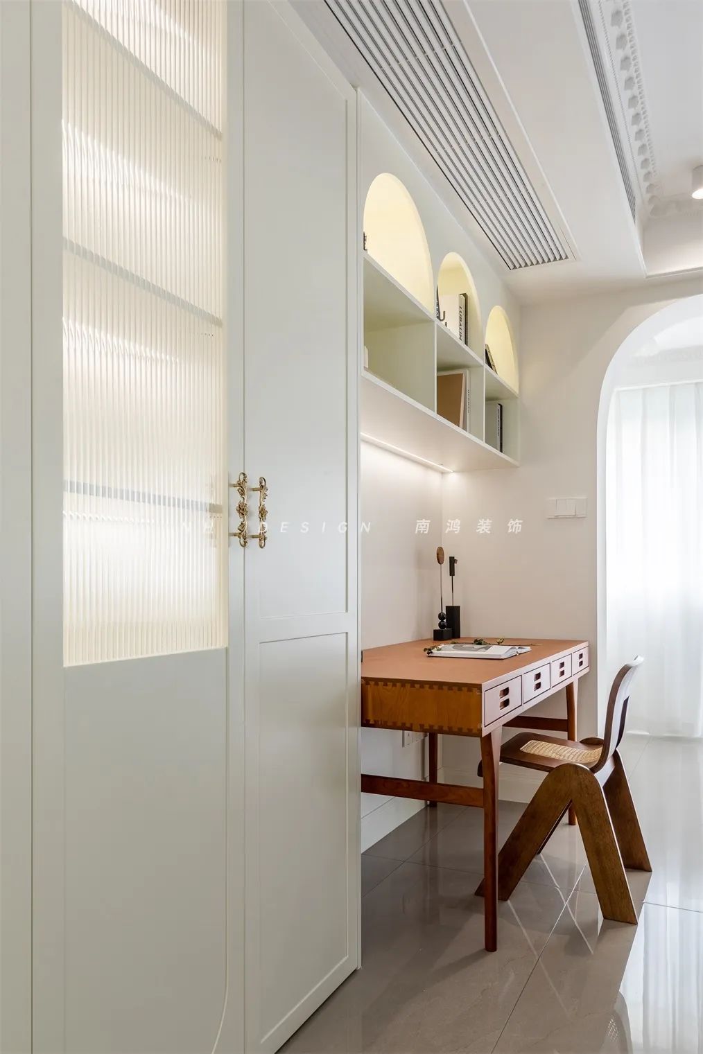 杭州府苑新村104㎡轻法式浪漫家居设计丨中国杭州丨浙江南鸿装饰-51