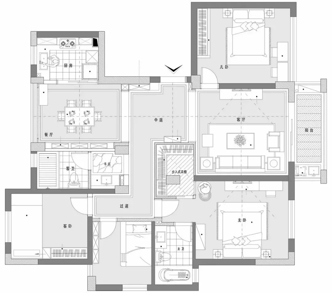 160㎡自然舒适家居设计-13