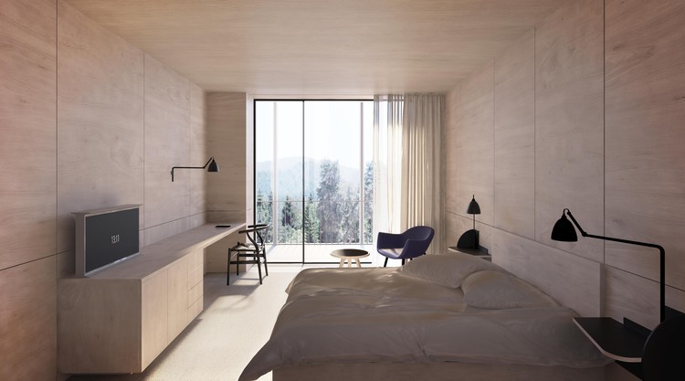 Henning Larsen Release New Renders of Their Luxurious Spa Hotel in the Georgian Mountains-15