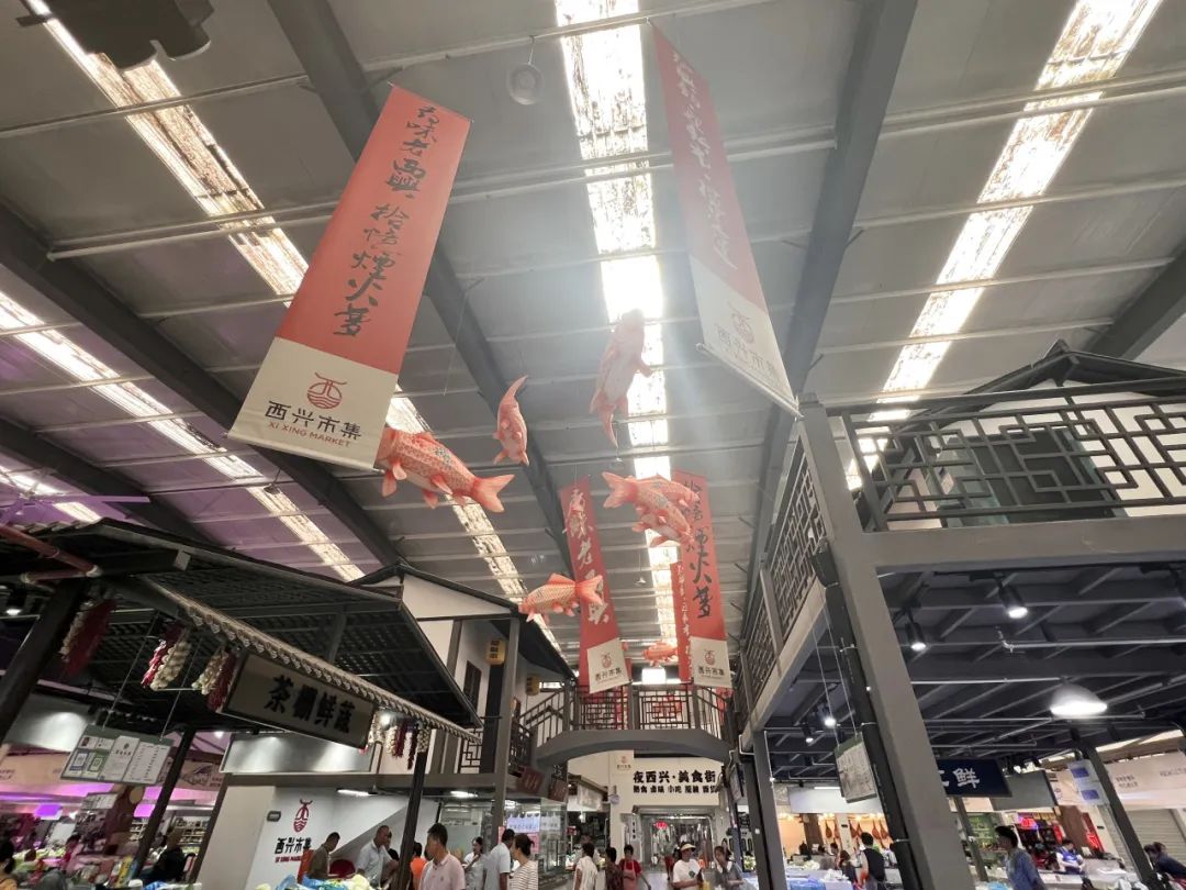 农贸市场设计案例｜老旧钢棚市场的蝶变重生，杭州西兴市集解锁国风古韵之美-137