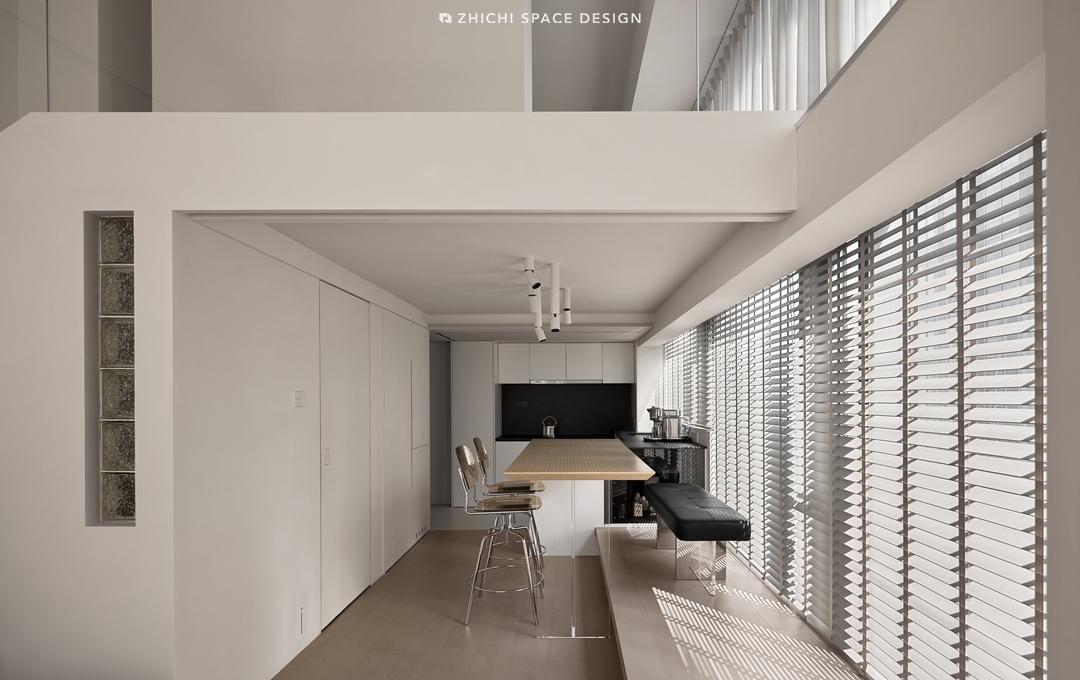 武汉咫尺设计︱藏于繁华都市中的白色极简盒子-24