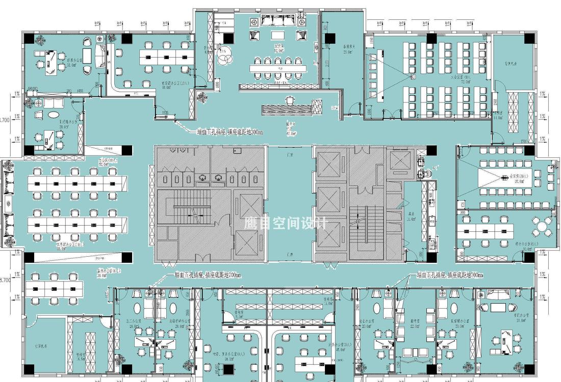 中建 8 局现代简约办公室设计-12