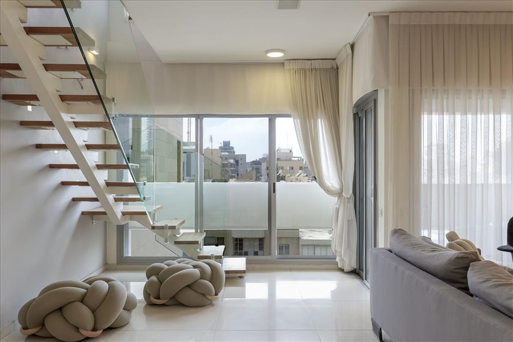 拉马特甘6居室阁楼室内设计丨博坦斯基室内设计与建筑事务所（由什洛米·博坦斯基创办和管理）-9