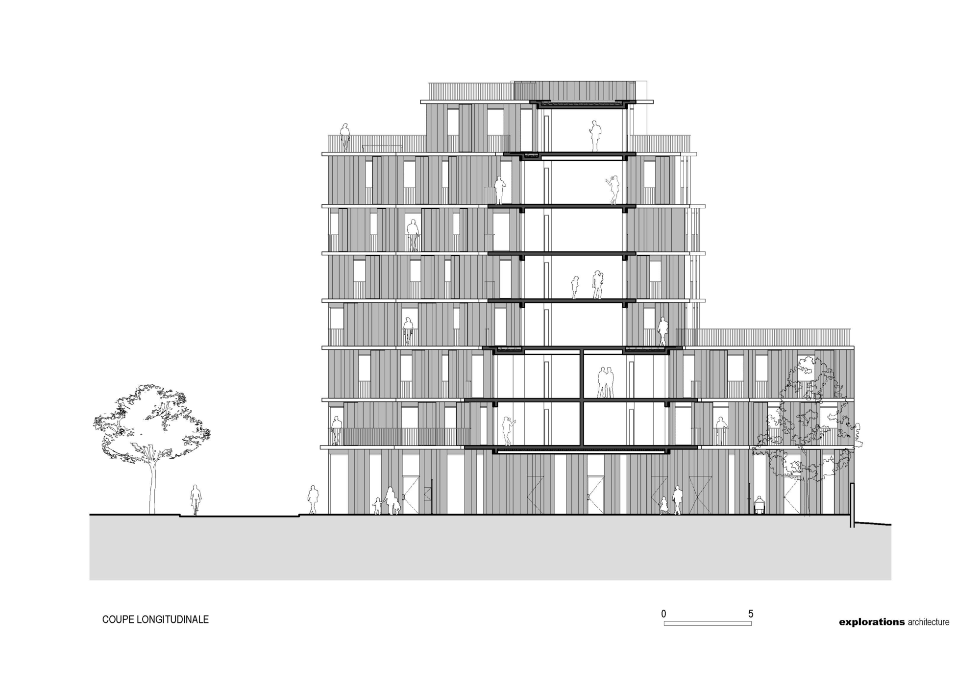 巴黎 Rue Du Chateau 公寓楼丨Explorations Architecture-39