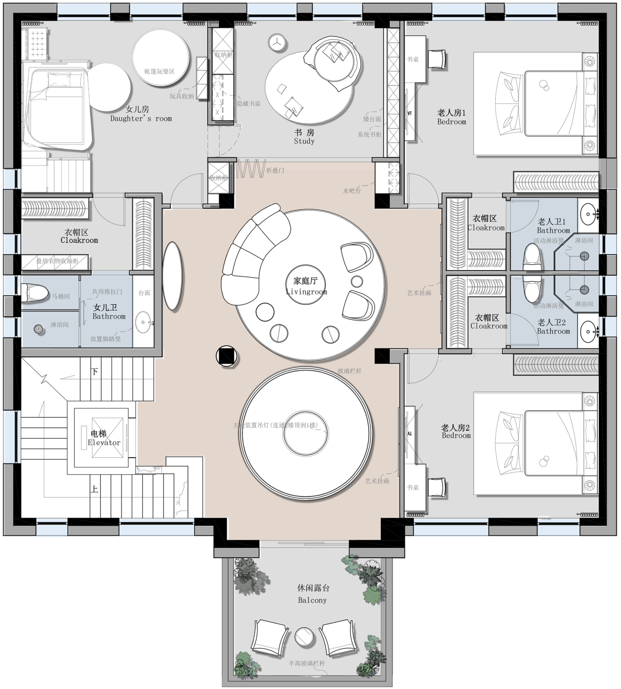四川成都·锦官新城1000㎡ 森系自然住宅设计丨中国成都丨STUDIO.Y室内设计事务所-175