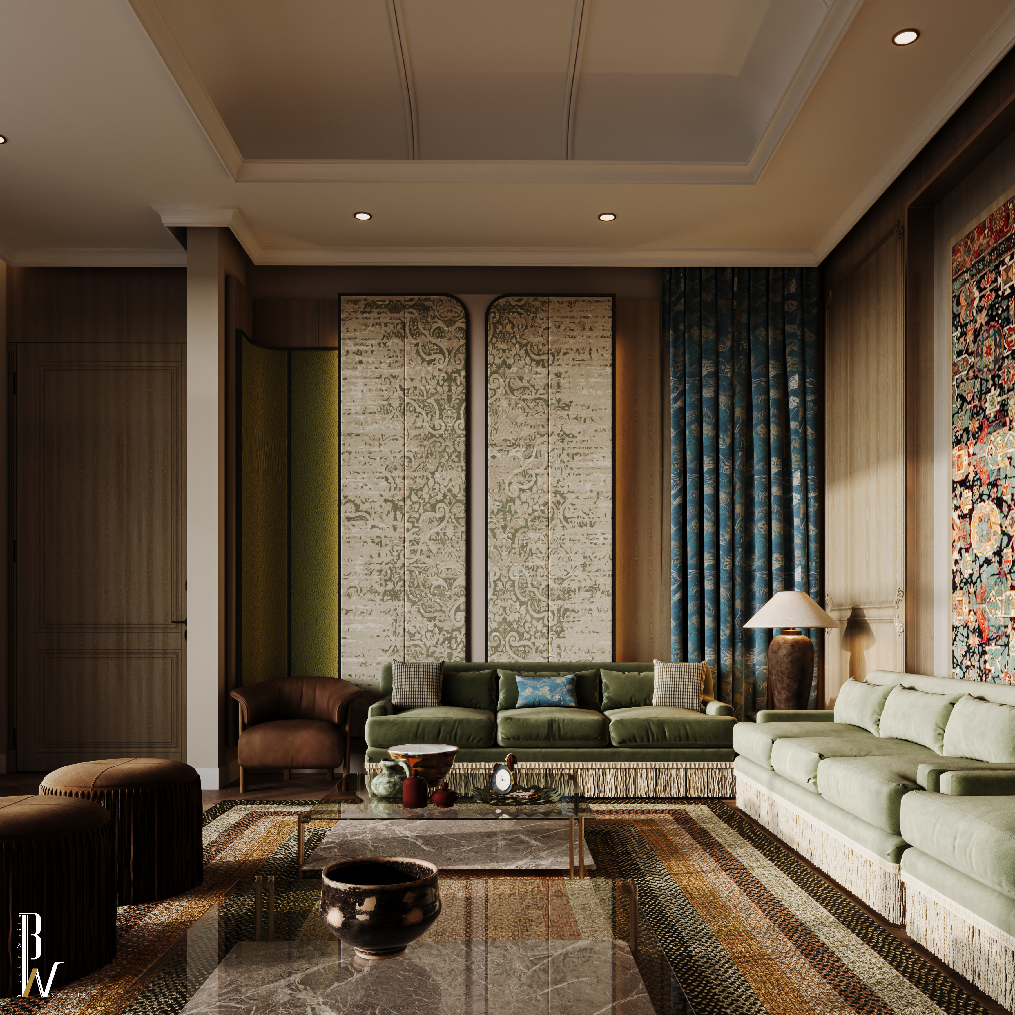 Vintage Majlis Design（复古玛吉里斯设计）丨Black N White-10