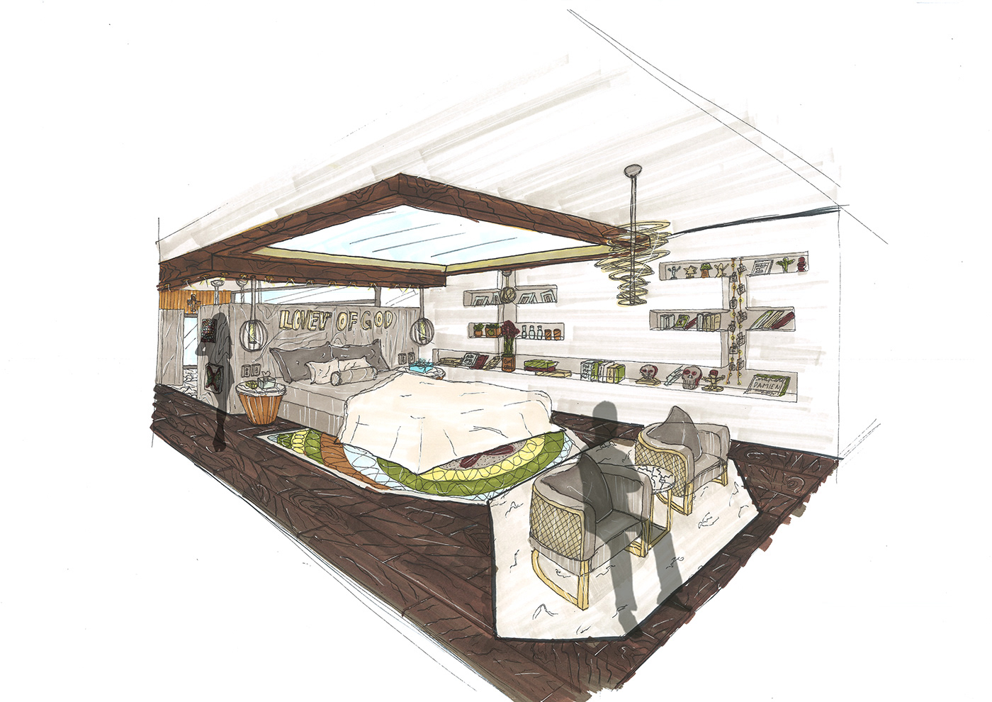 Anastasiya Gushchina 的时尚公寓设计-5