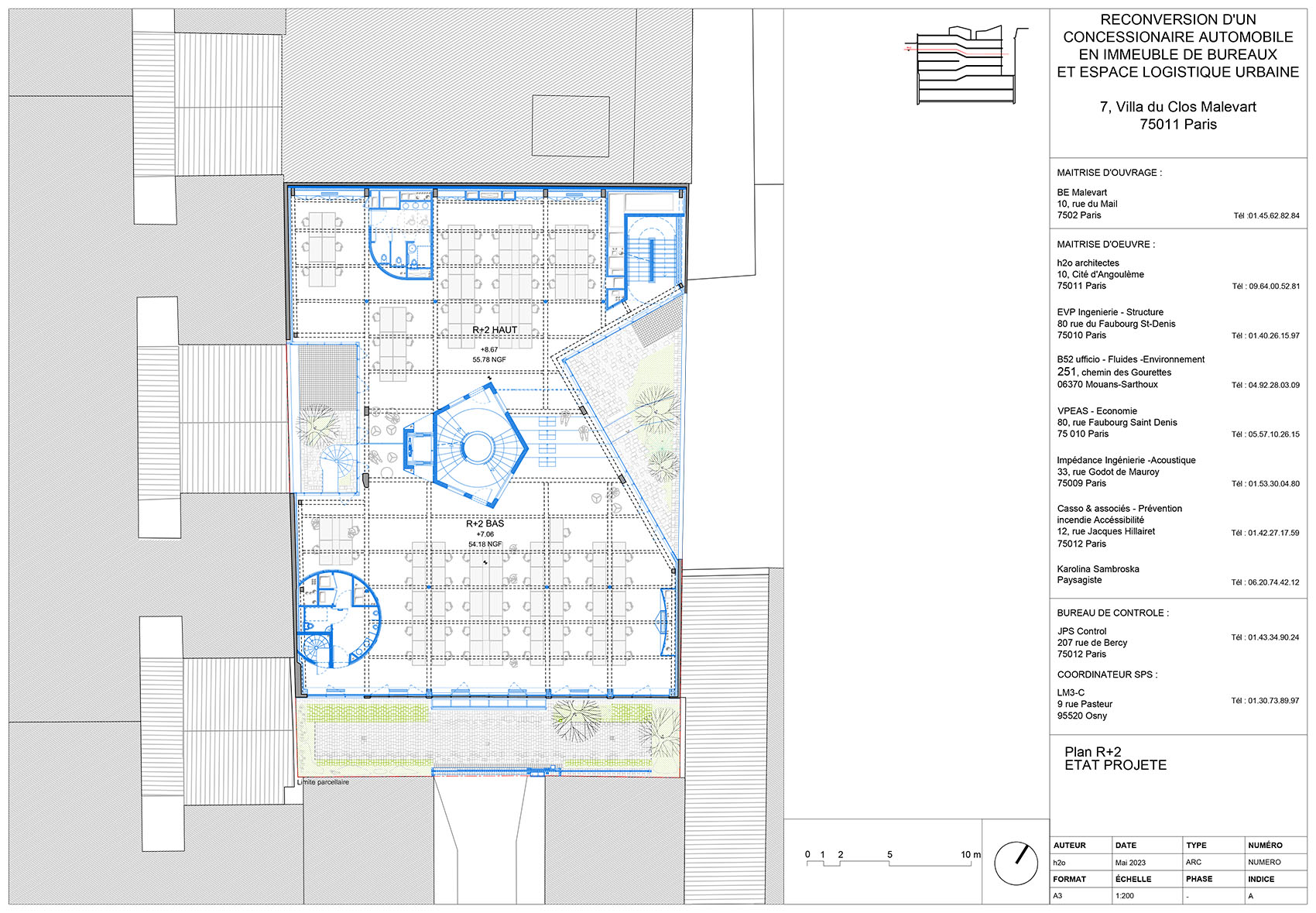 ClosdeMalevart 大楼改造丨法国巴黎丨h2o architectes-49
