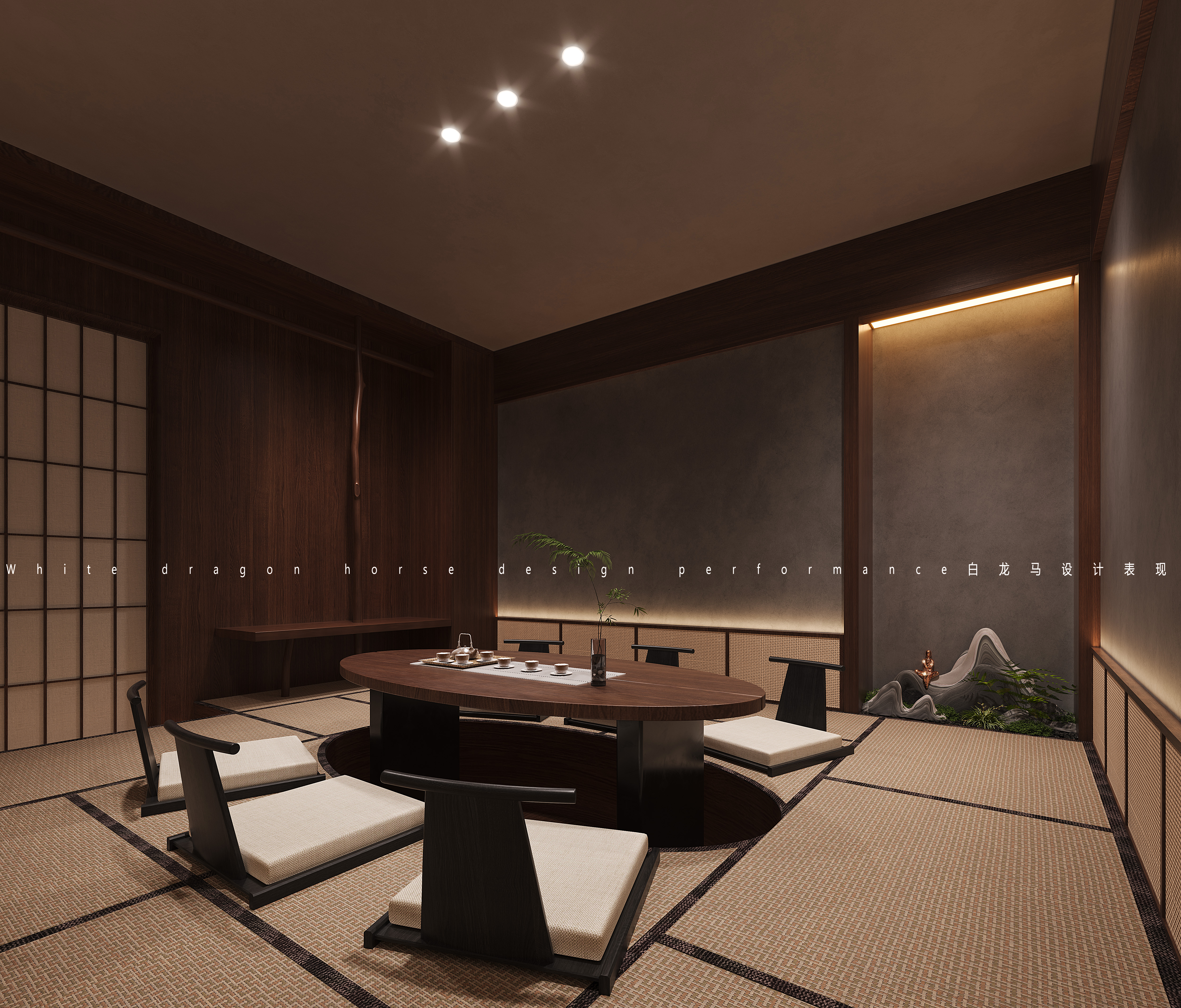 日式餐厅工装效果图-6