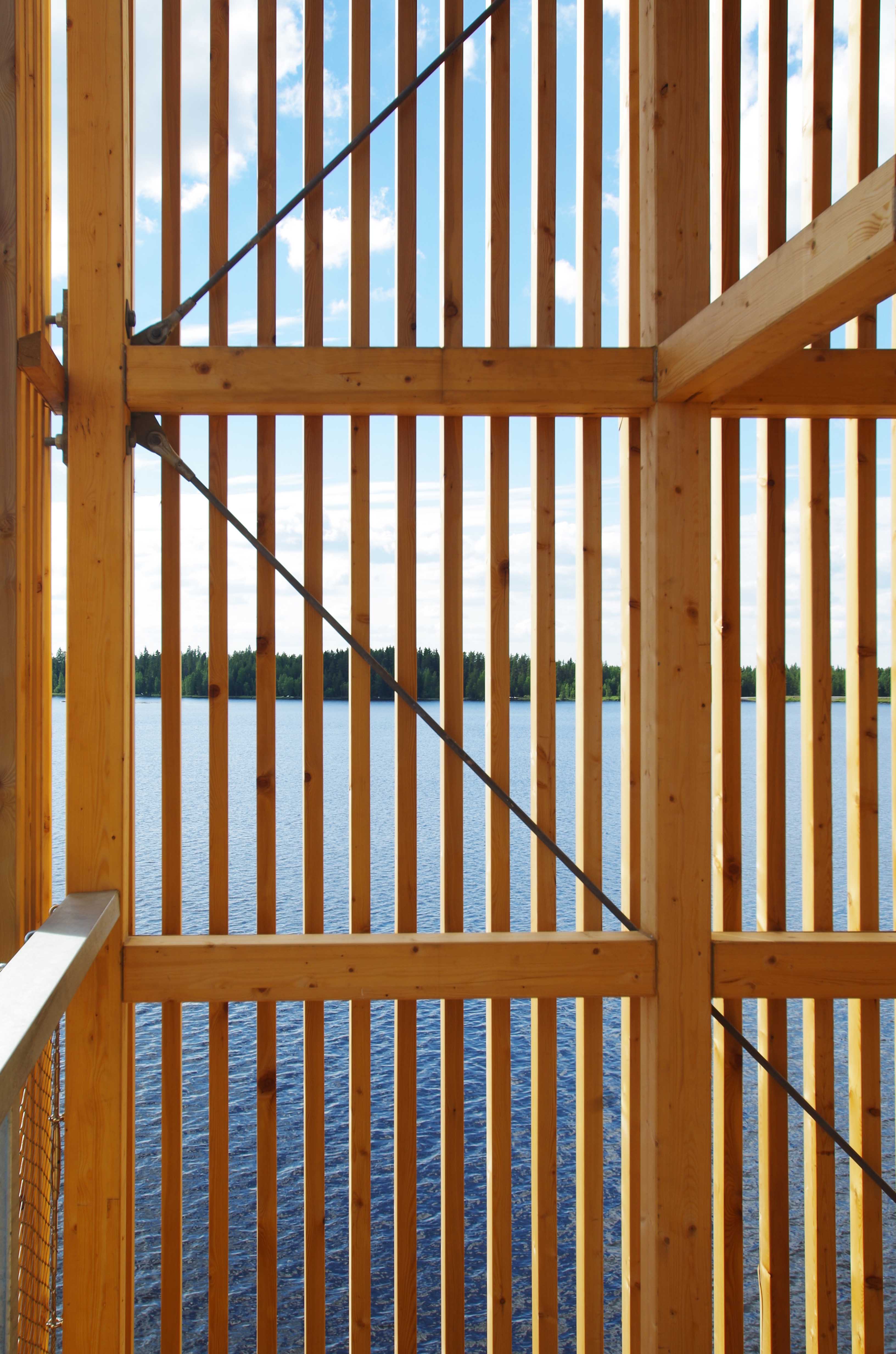 芬兰 Sein joki 市潜望镜塔——木构观景新地标-43