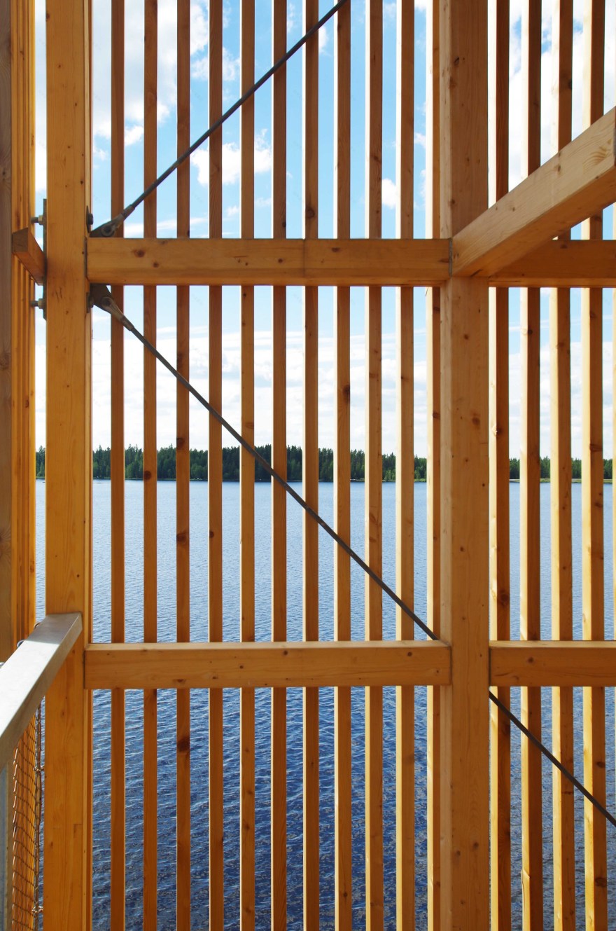 芬兰 Sein joki 市潜望镜塔——木构观景新地标-43