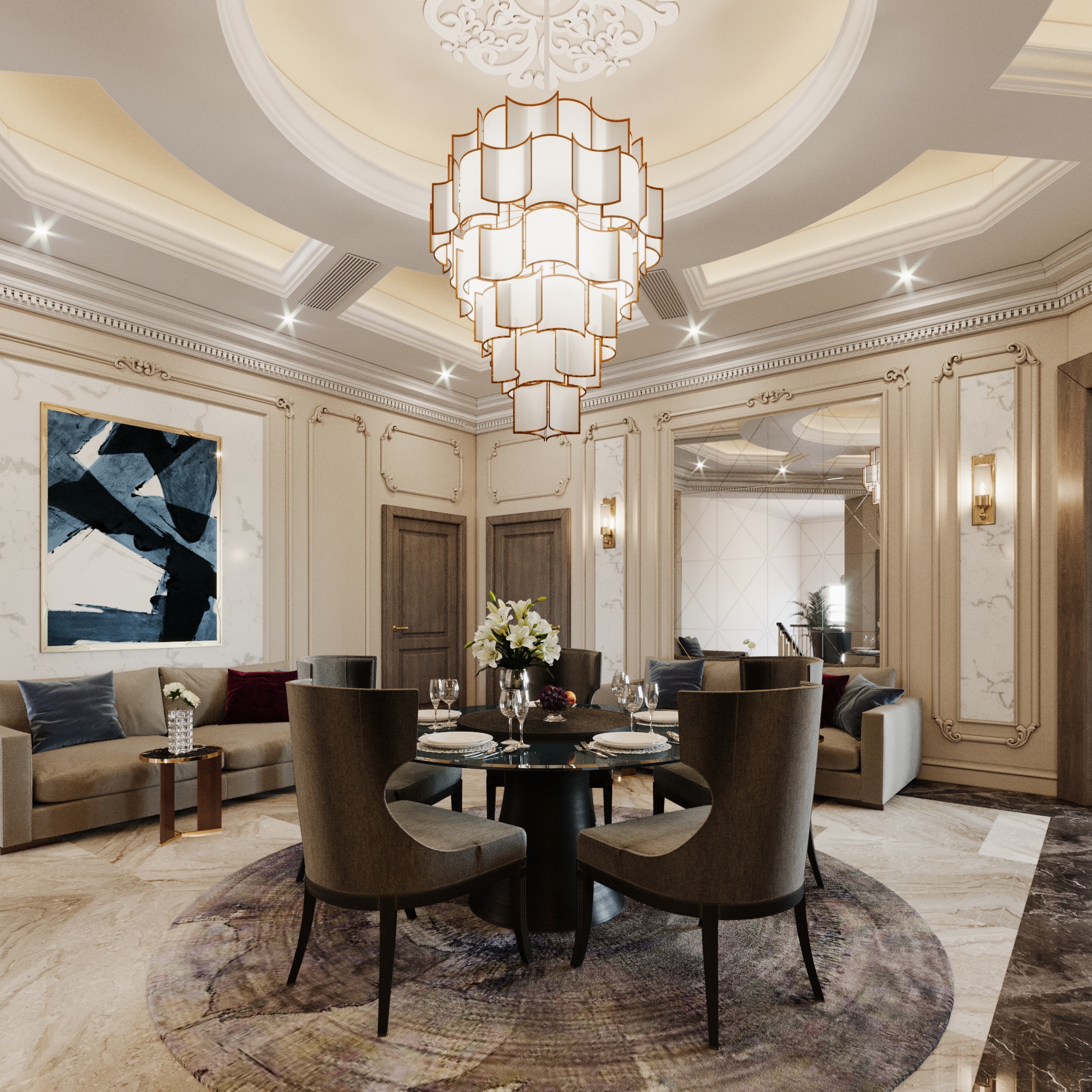 新古典主义别墅丨Shady Salah-35