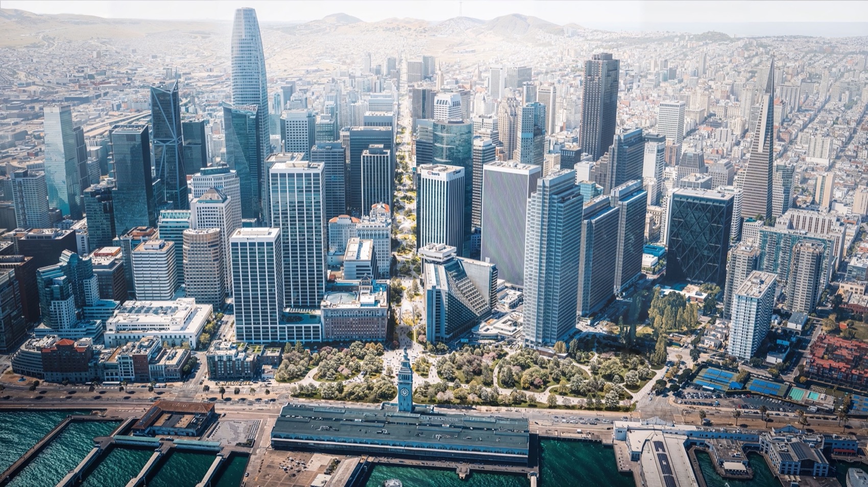 “市场绿道”:Honglin Li团队构想旧金山市中心生态公共走廊丨美国丨Honglin Li团队（成员有Toni Candanedo等）-7