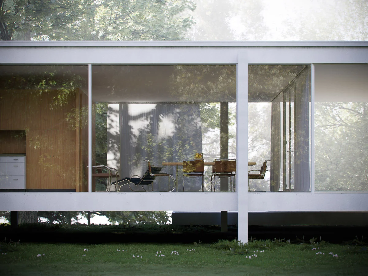 Farnsworth House（范斯沃斯住宅）丨Mies van der Rohe（密斯·凡·德·罗）-7