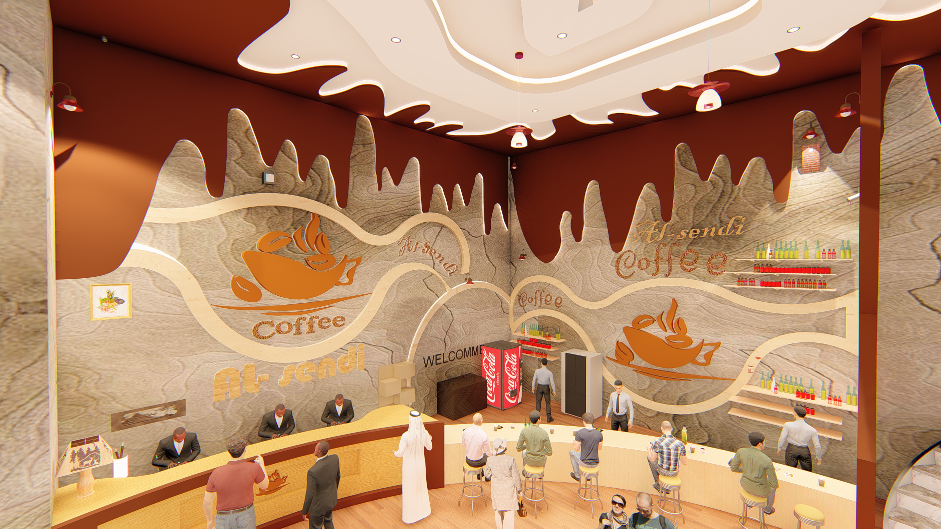 تصميم Coffee shop-14