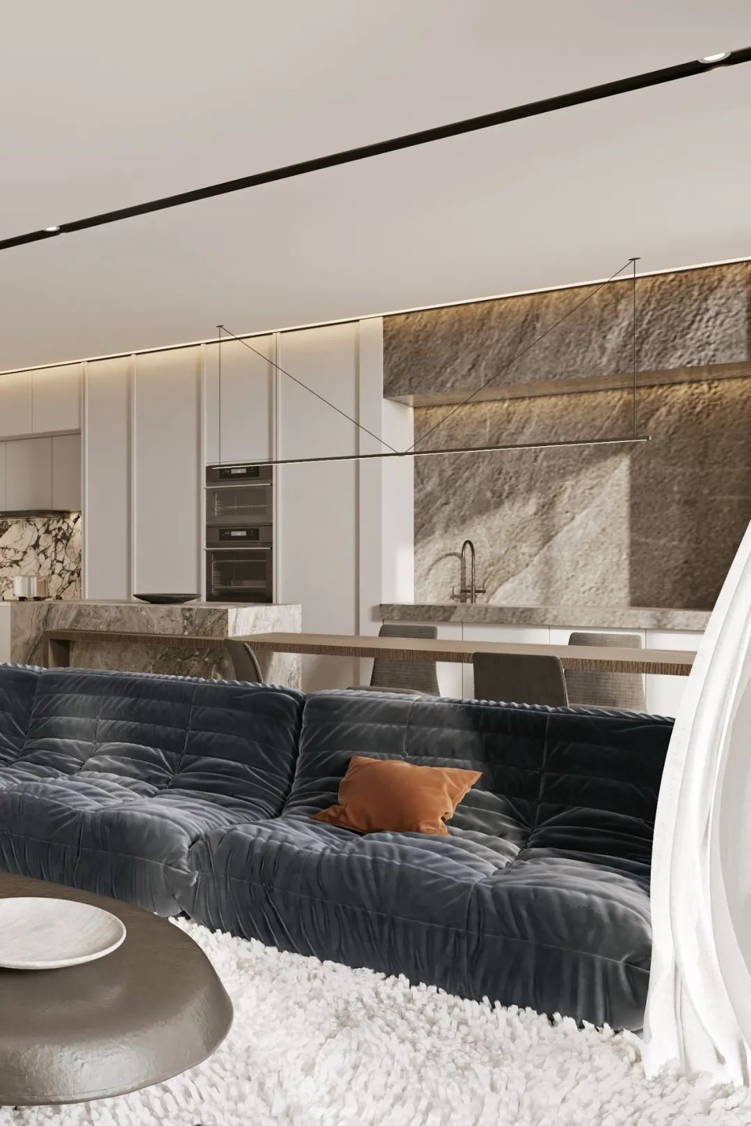 都市理想家,现代轻奢风大平层设计案例解析丨布尔空间设计-29