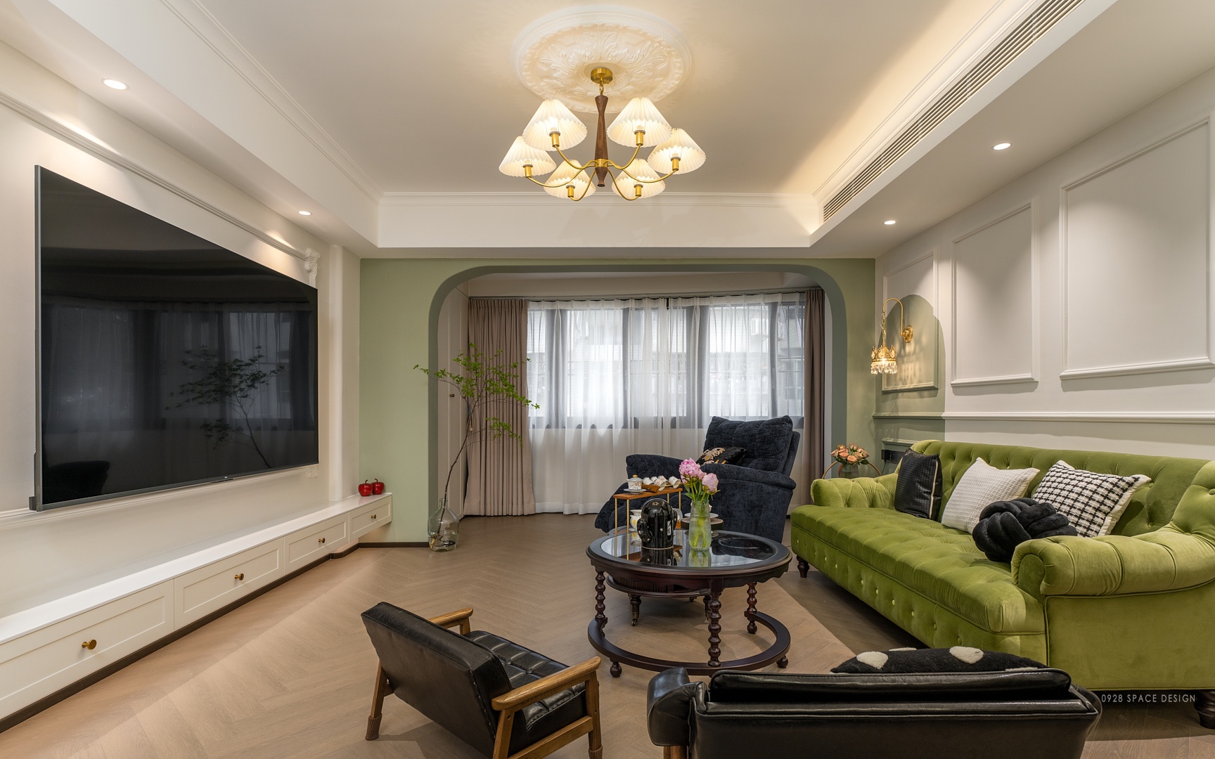 《弥·秘》老钢窗拱形门小复古住宅设计-27