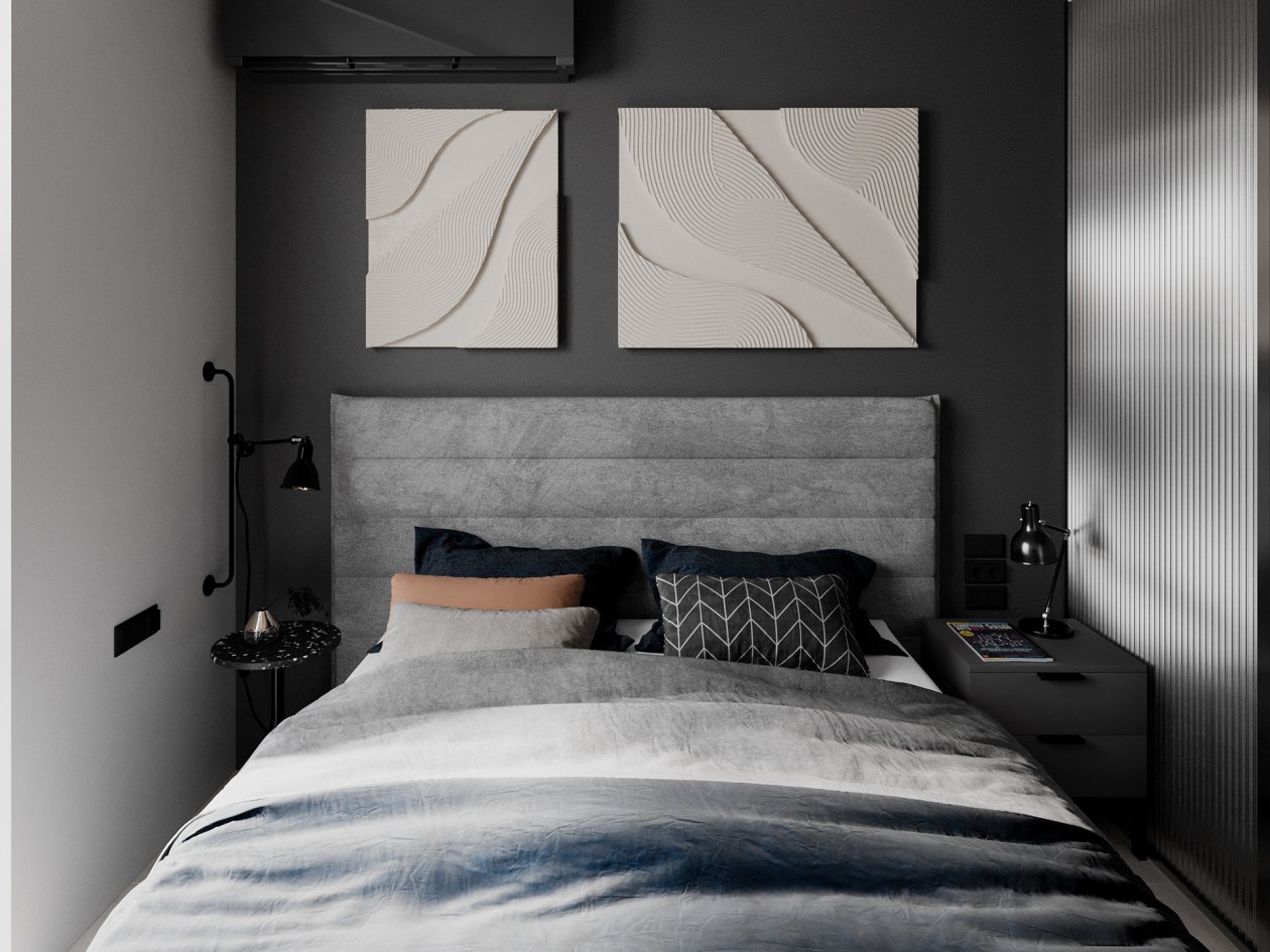 乌克兰 48.8㎡工业风质感公寓-10