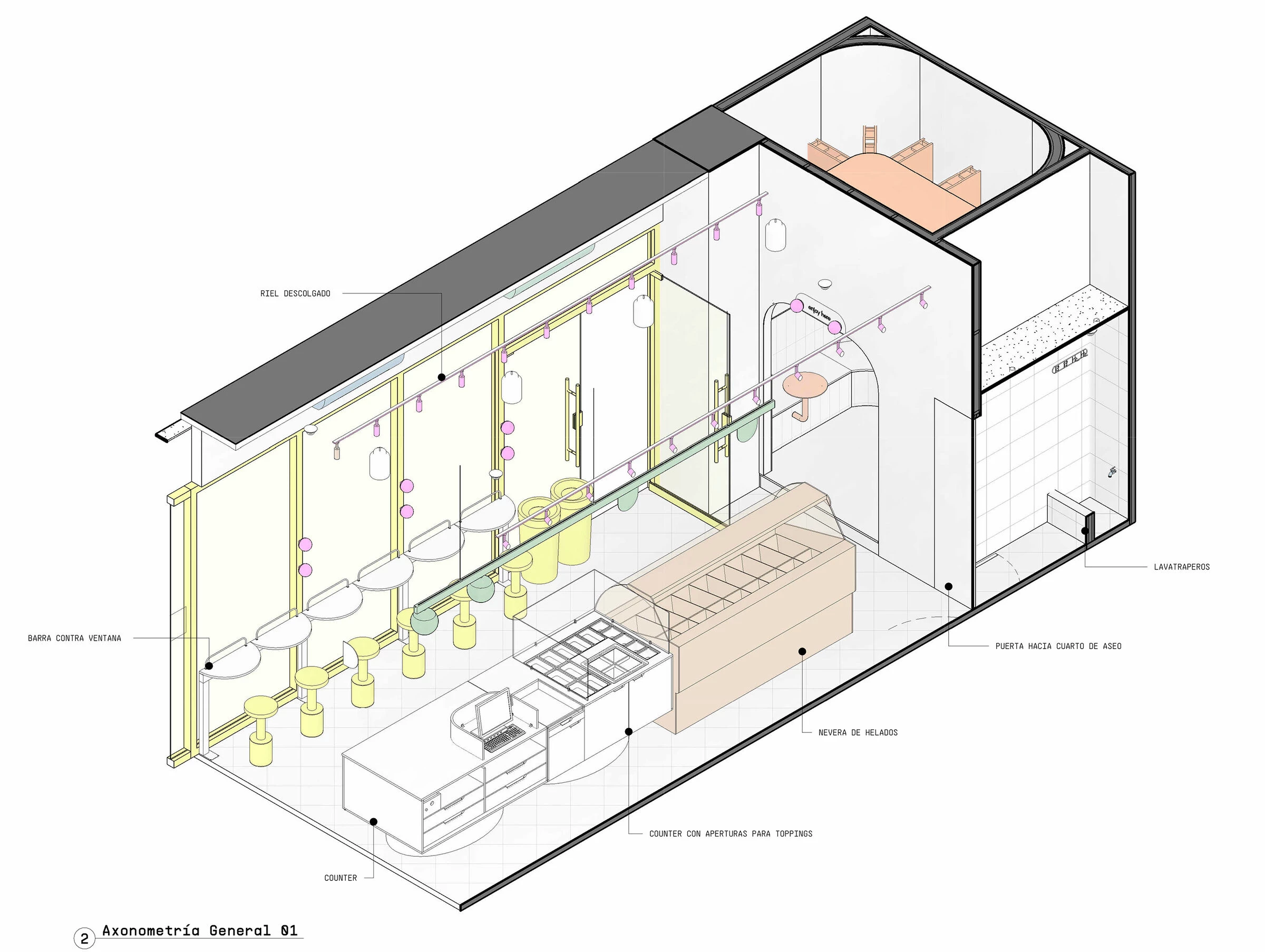 CIOCOLATTO Plaza del Parque 冰淇淋店丨哥伦比亚丨Estudio Chávarro-50