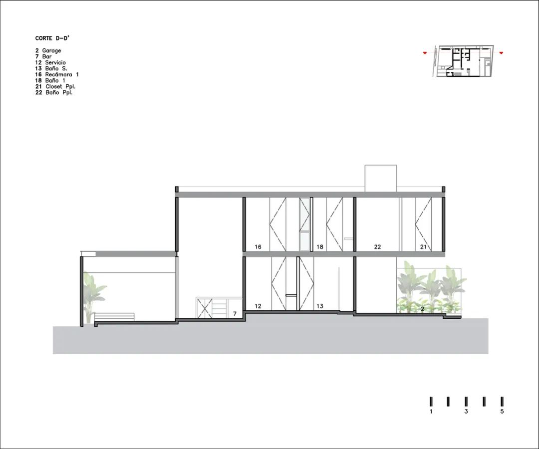11 米长方形土地上的二层阁楼住宅-42