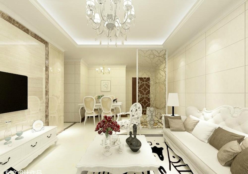 紫阳新苑简欧风室内设计-2