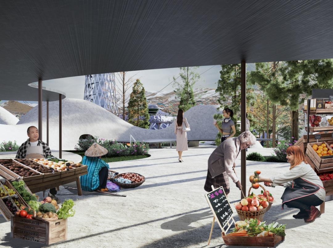 好抽象的展板形式！帅气学弟的优秀项目用“触媒理论＋参数化建模”将传统蒙古包形态抽象转化！实现多功能现代化的城市综合体！-218