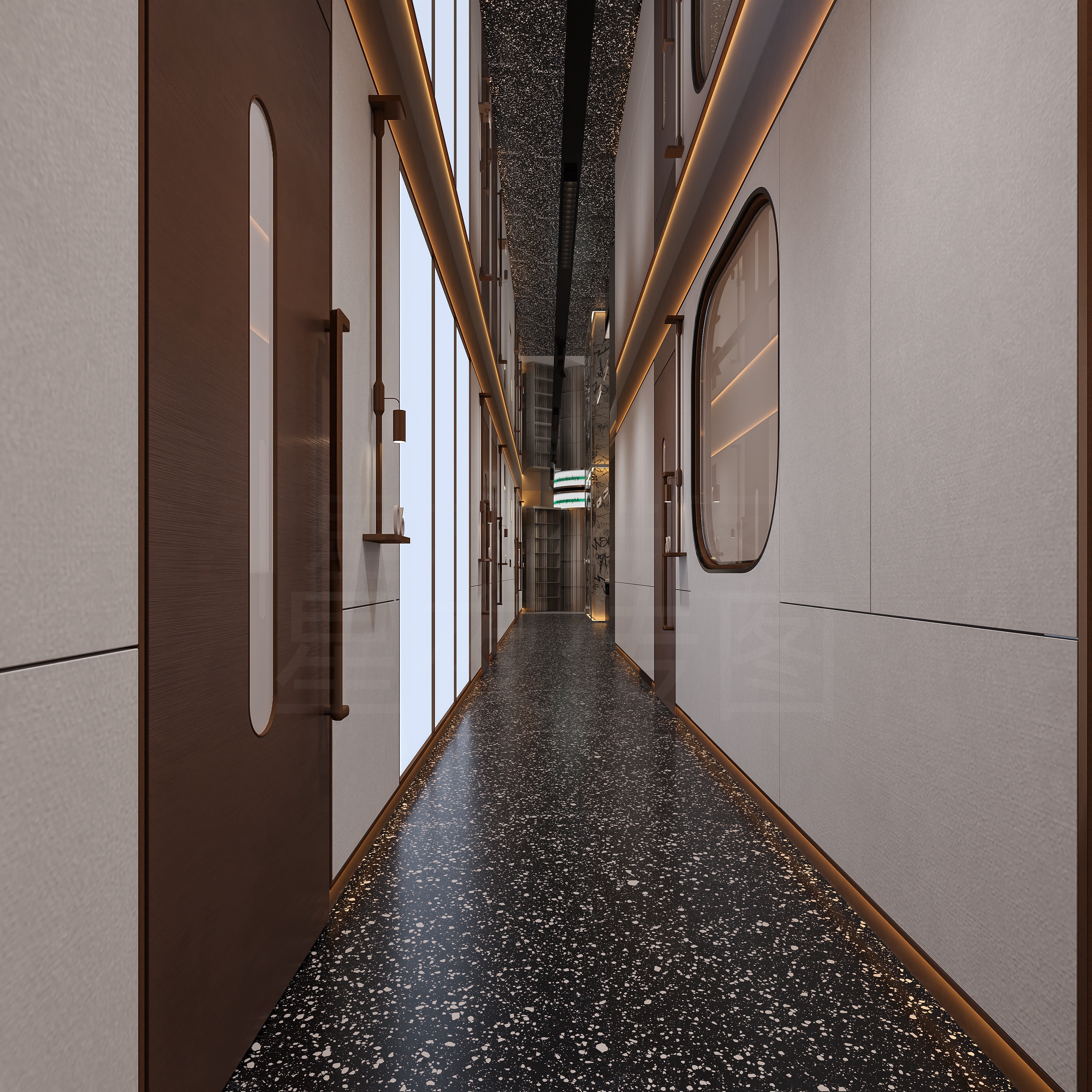 赢在菱角湖 休闲棋牌娱乐场所公区效果图-9