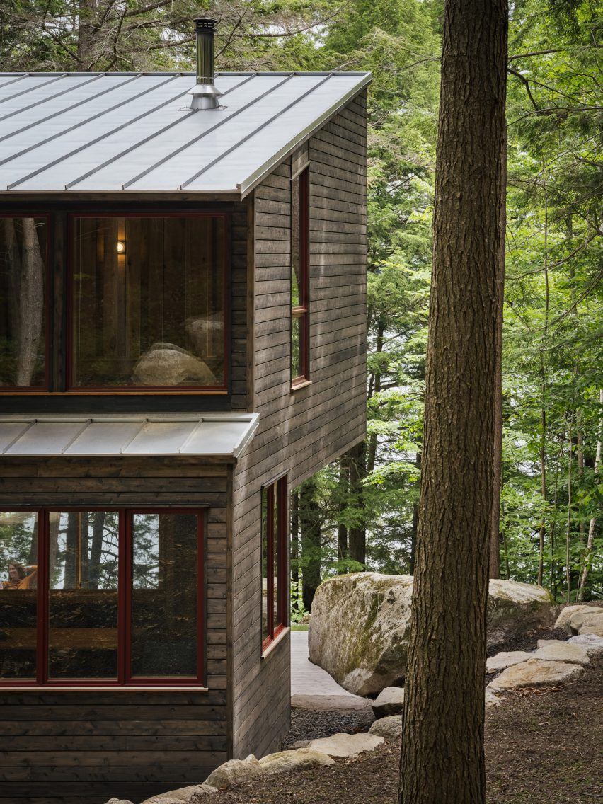 缅因州湖畔木屋丨美国缅因丨Caleb Johnson Studio-6