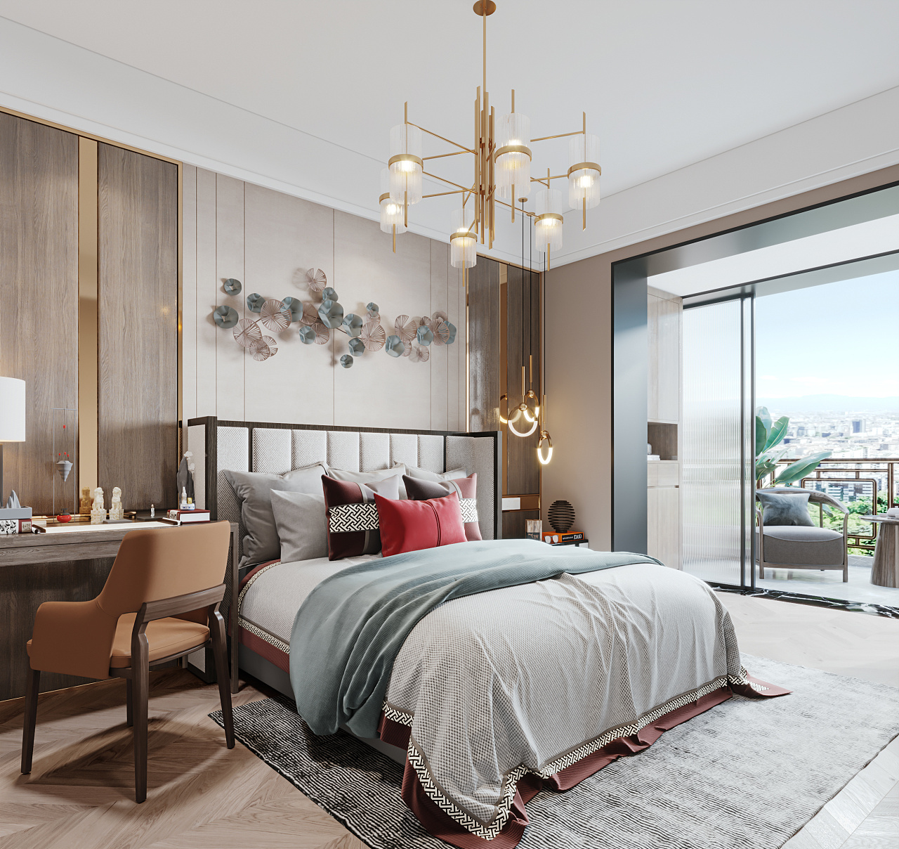 新中式悠然客厅设计-12