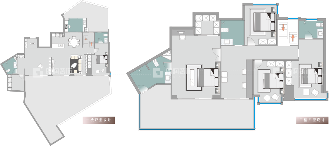 时代尊邸 310㎡现代北欧实景作品丨中国成都丨朗润装饰-12