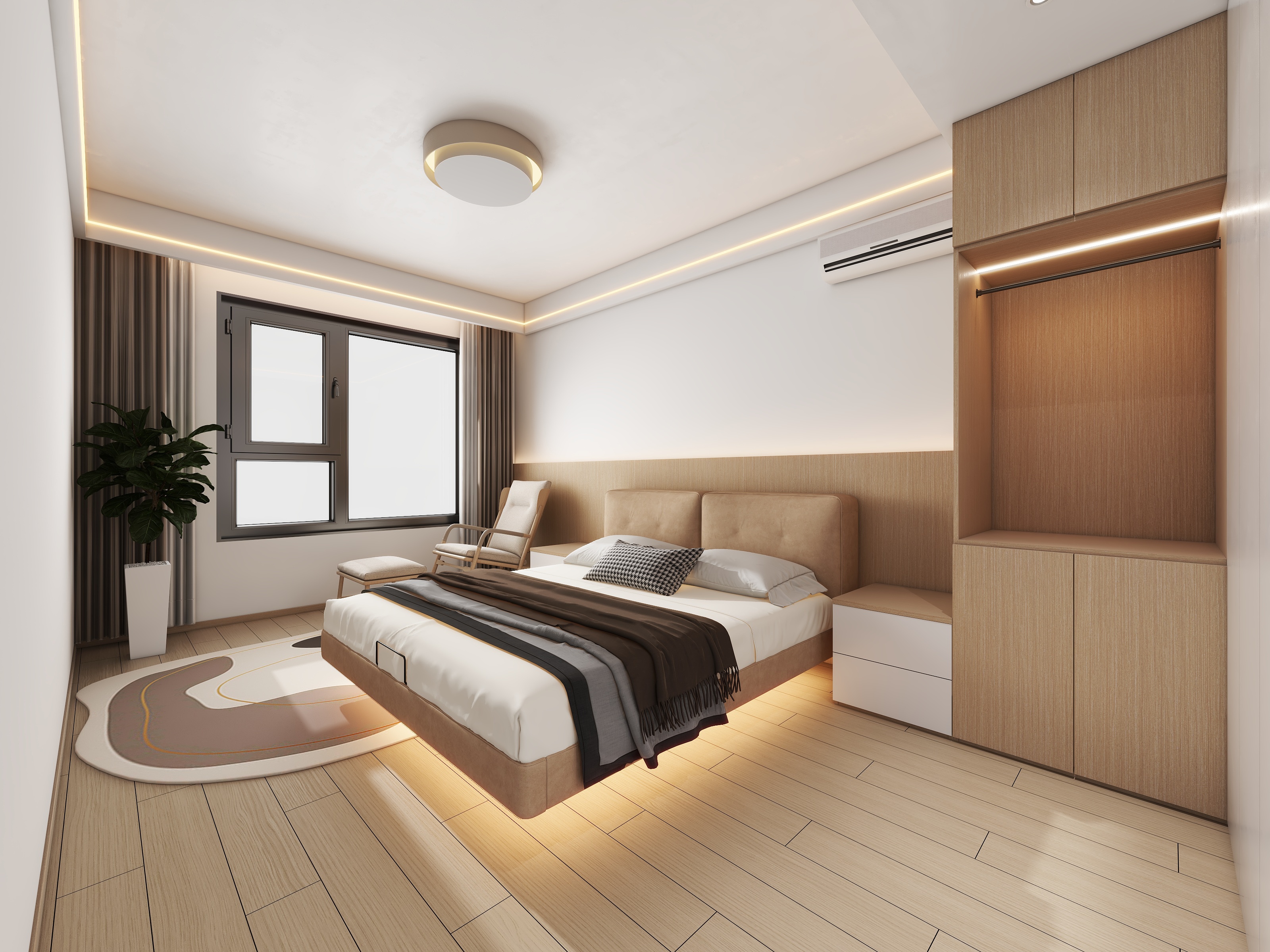 四川岳池雍合湾（123平方现代原木两居室）-38