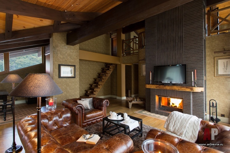 Красной Поляне的两层复式公寓设计丨俄罗斯克拉斯诺亚尔斯克丨Зубенко Юрий,Щербакова Ольга-15