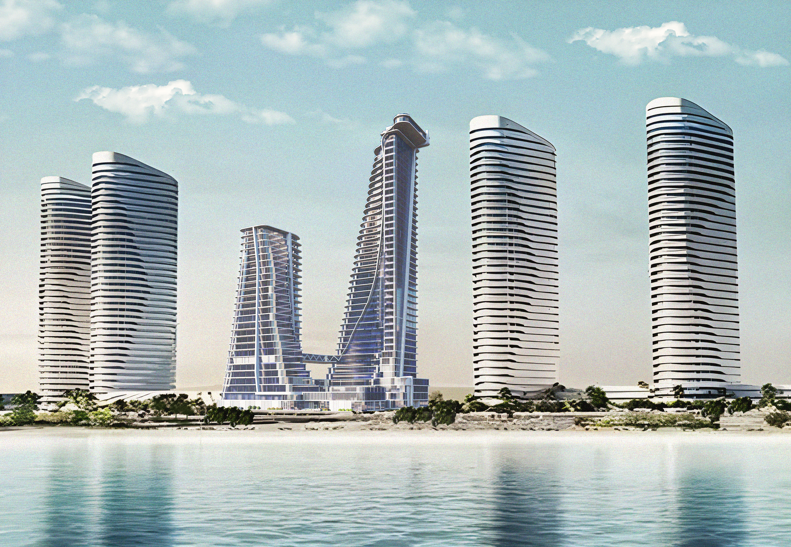 V  TOWER  NEW ALAMEIN CITY商业与住宅塔楼丨开罗大学工程学院建筑系-8