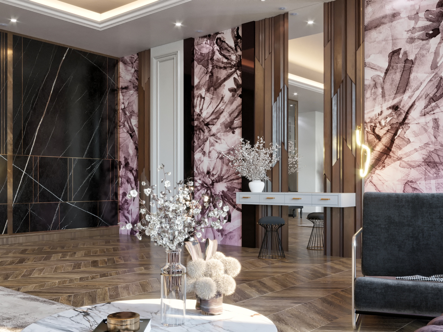 Master bedroom with a feminine touch-5