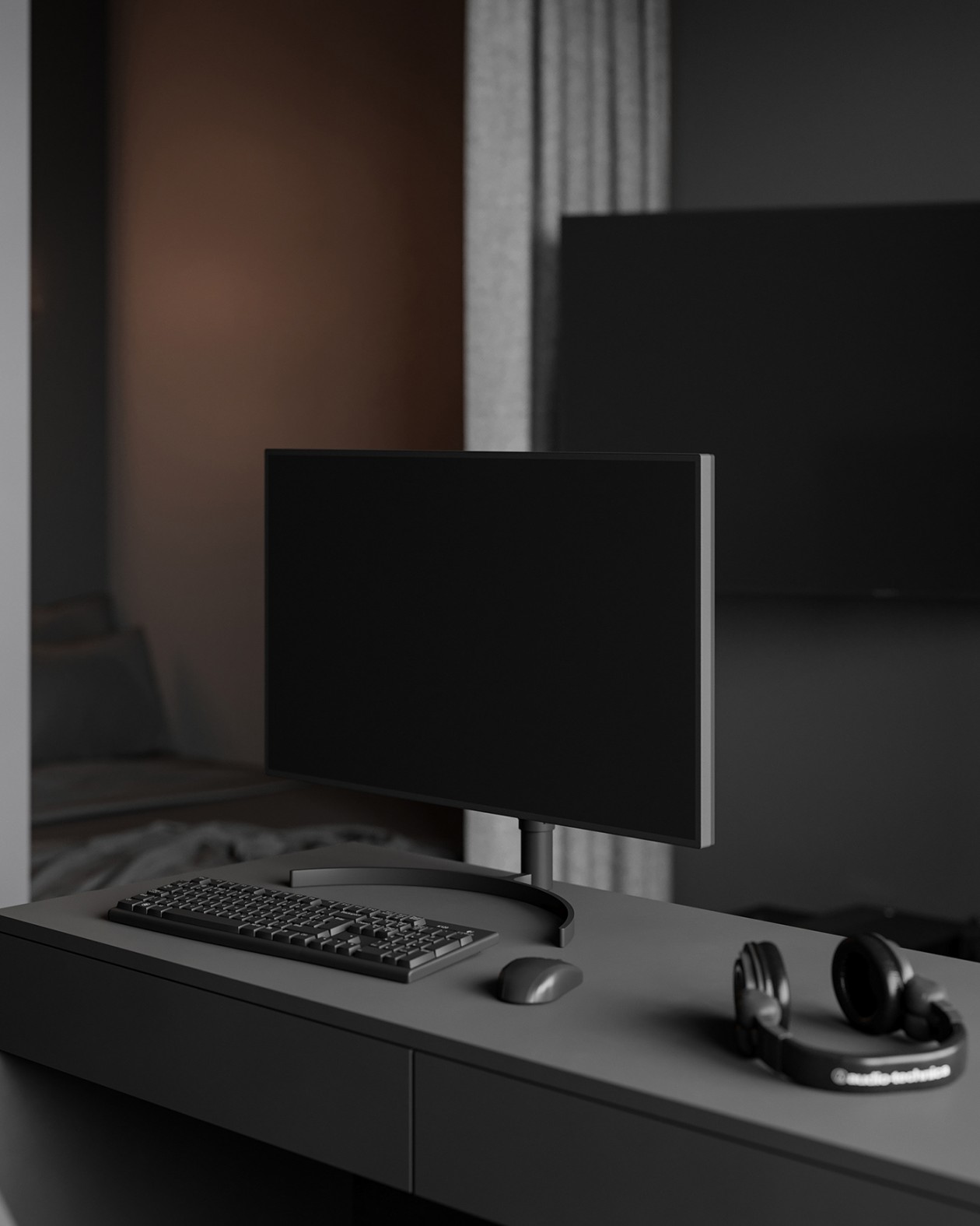 圣彼得堡高级黑色系公寓 质感超细腻-3