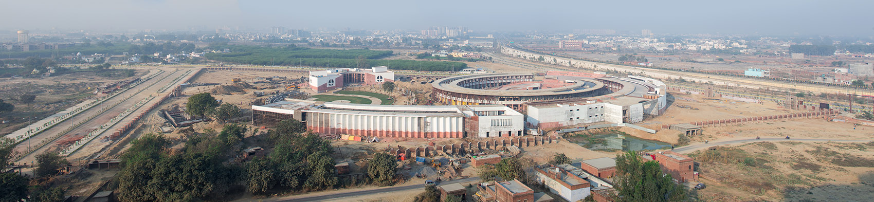 印度红拱螺旋城市市集-Avadh Shilpgram / Archohm Consults-59