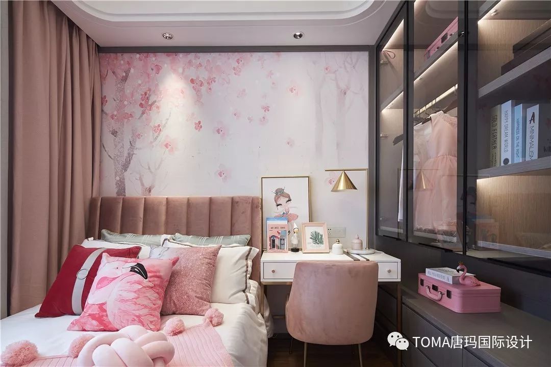 鹰潭星海湾新中式轻奢样板房设计-42