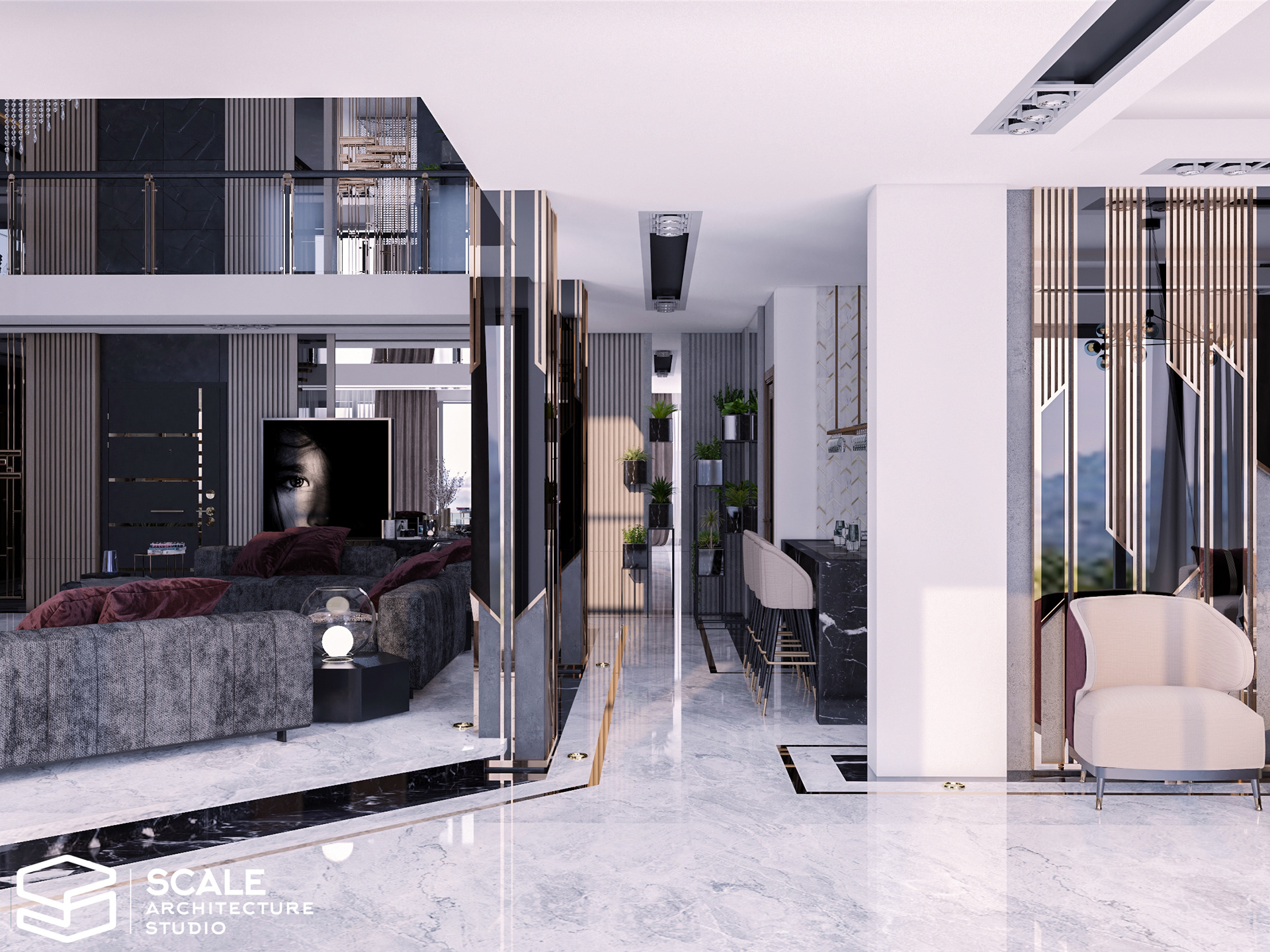 当代别墅复式设计丨沙特阿拉伯利雅得丨scale architecture studio-4