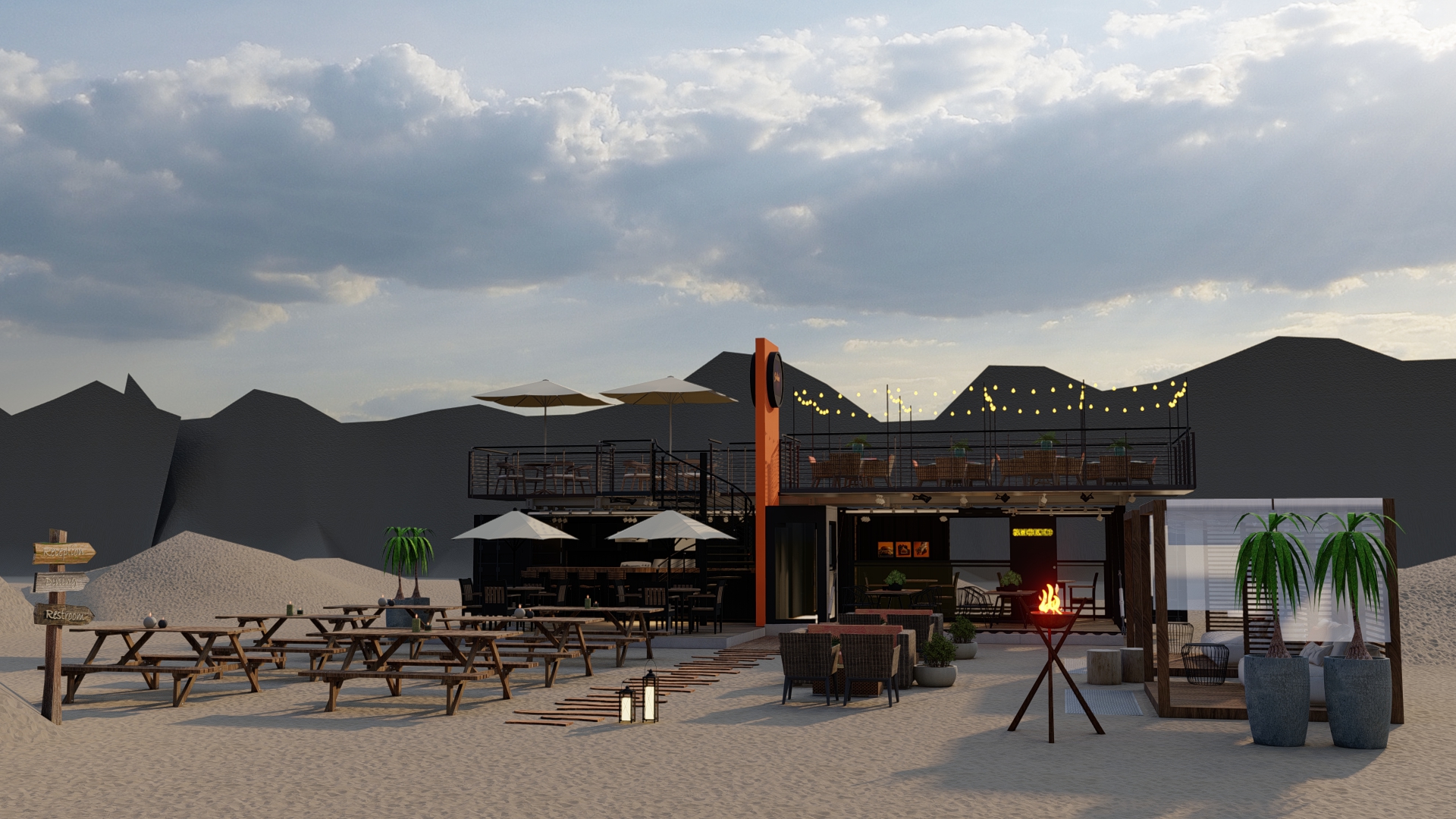 Restaurent In Desert-0