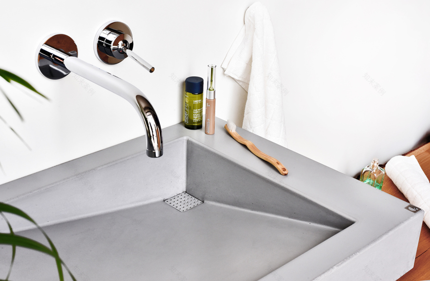 轻质抗压,打造极简洗漱空间-22