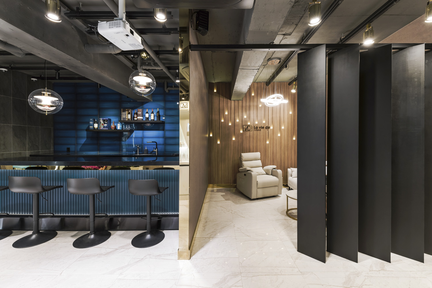 29 平男性美容院，简约奢华的全套空间设计-13