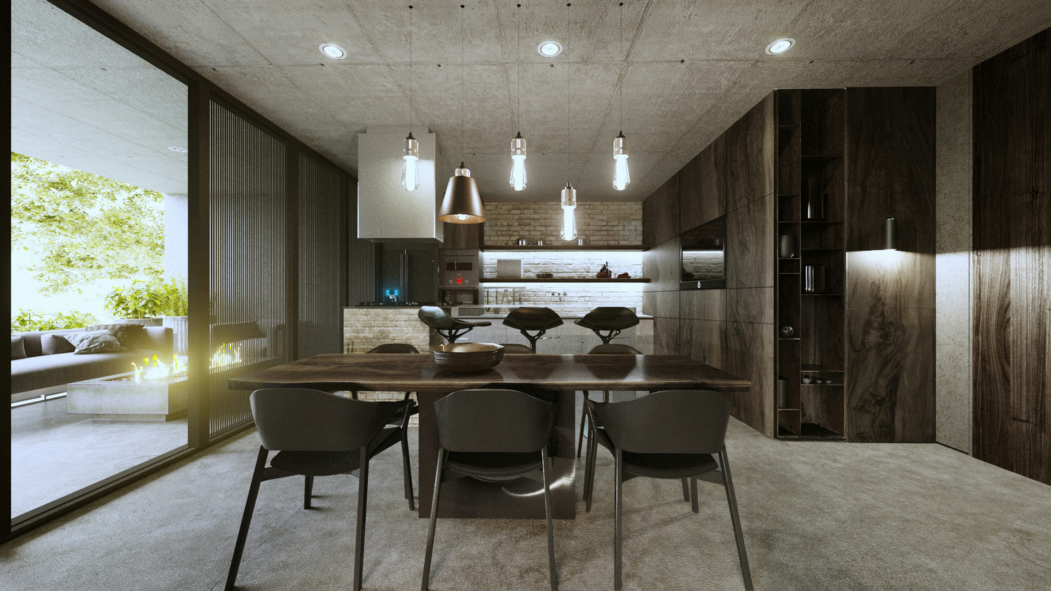 Yasnaya Polyana 小屋室内设计 | 自然质感与裸露结构的完美结合-2