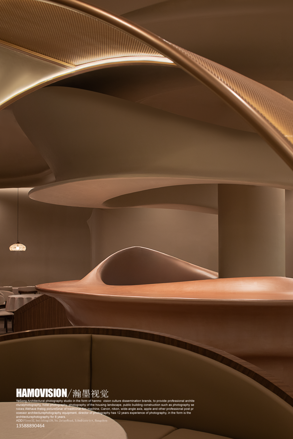 环球首发！×餐厅空间·有家餐厅·壹高|袁杰设计：引自然入室，绘沙海繁花之境-73