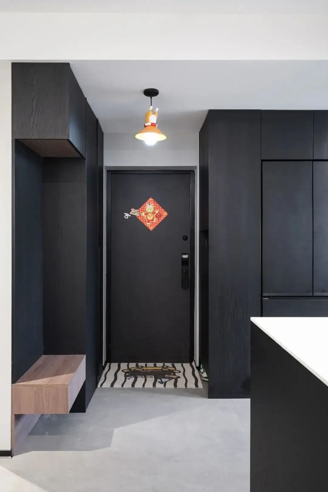 珠海100㎡极简三居，11万全包，黑白灰的魔力，装出高级感-3