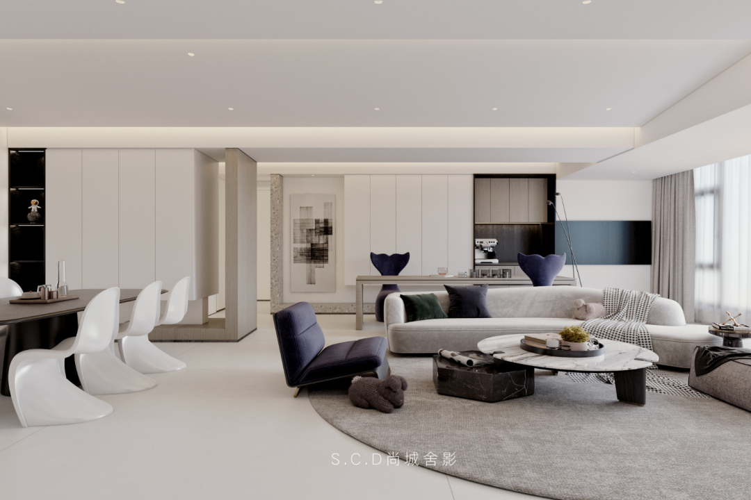 新丰·壹号院 138㎡纯白之家丨尚城舍影建筑装饰设计-29