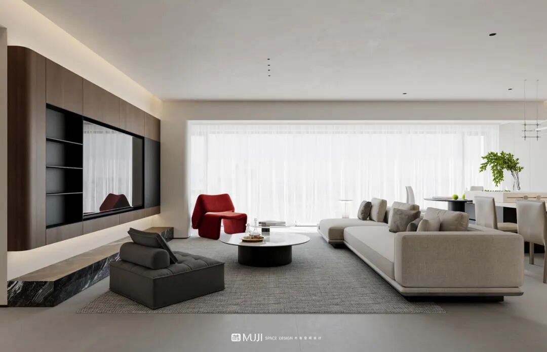 木吉新作｜意式美学与自然绿意，共构大平层的优雅栖居-21