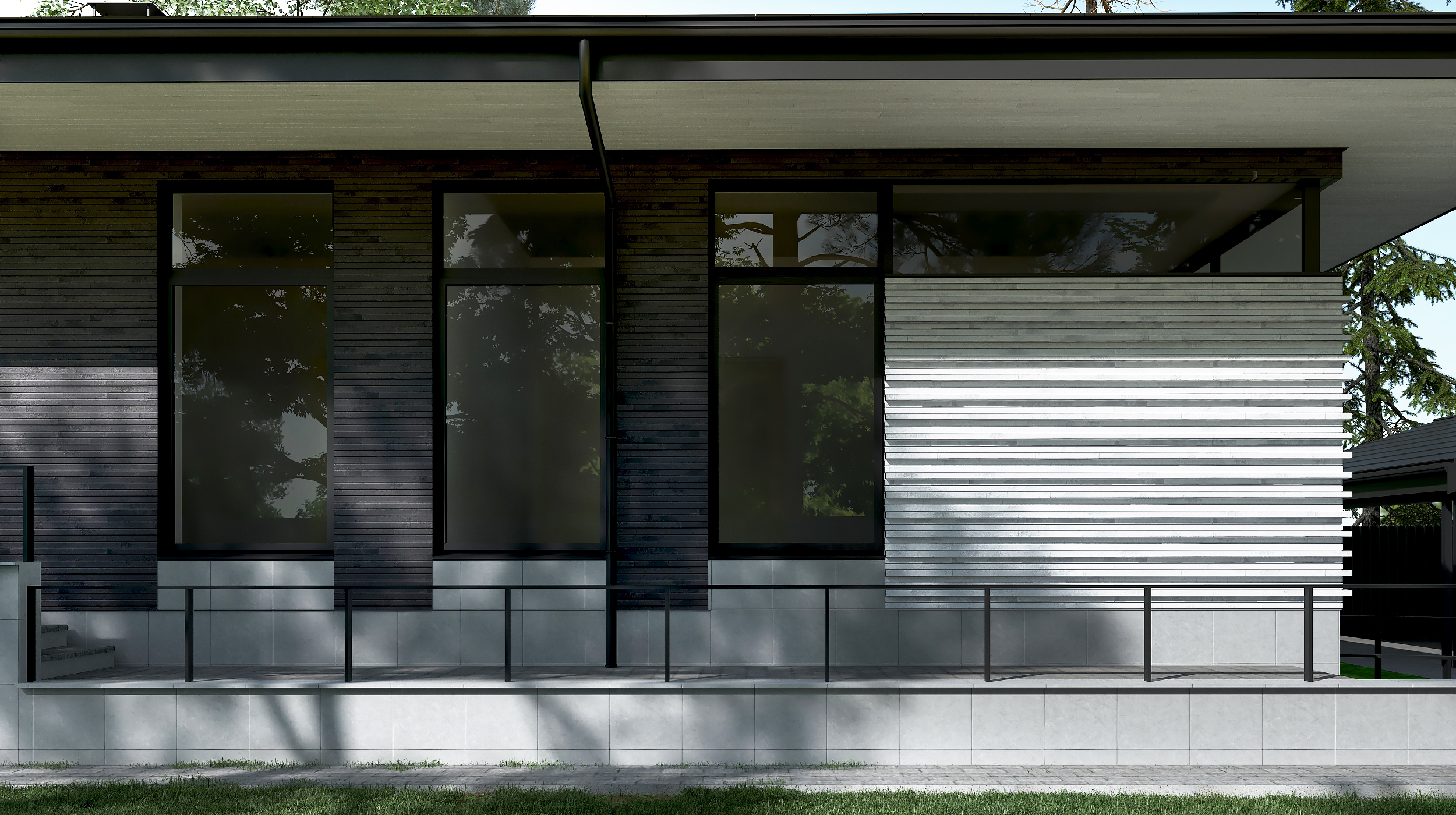 单层带地下室住宅-11