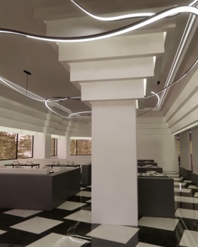 夢海Villa招待大廳設計與渲染