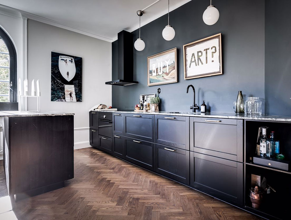 瑞典 73 平米公寓的色彩艺术-7